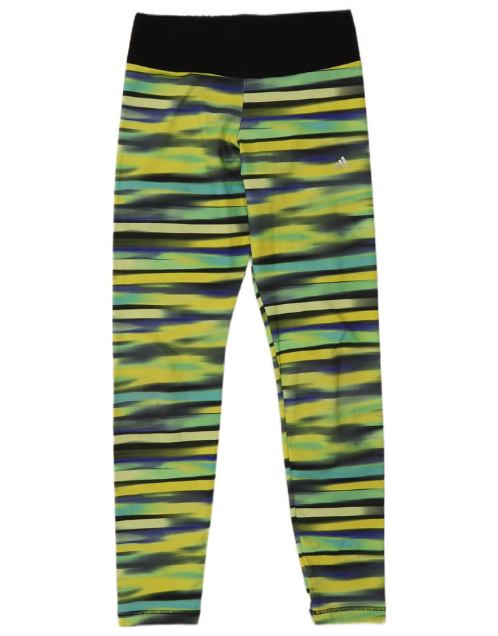 ADIDAS Piger Climalite Leggings 14-15 år Gulstribet polyester