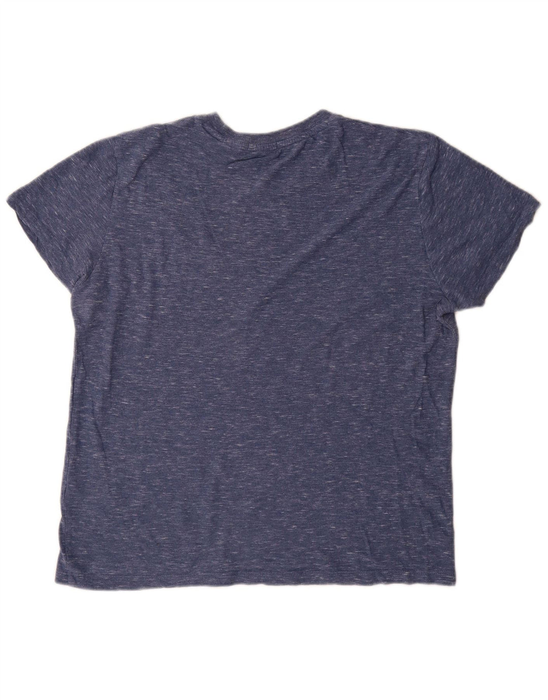 Superdry T-shirt top til mænd, stor marineblå flækket bomuld