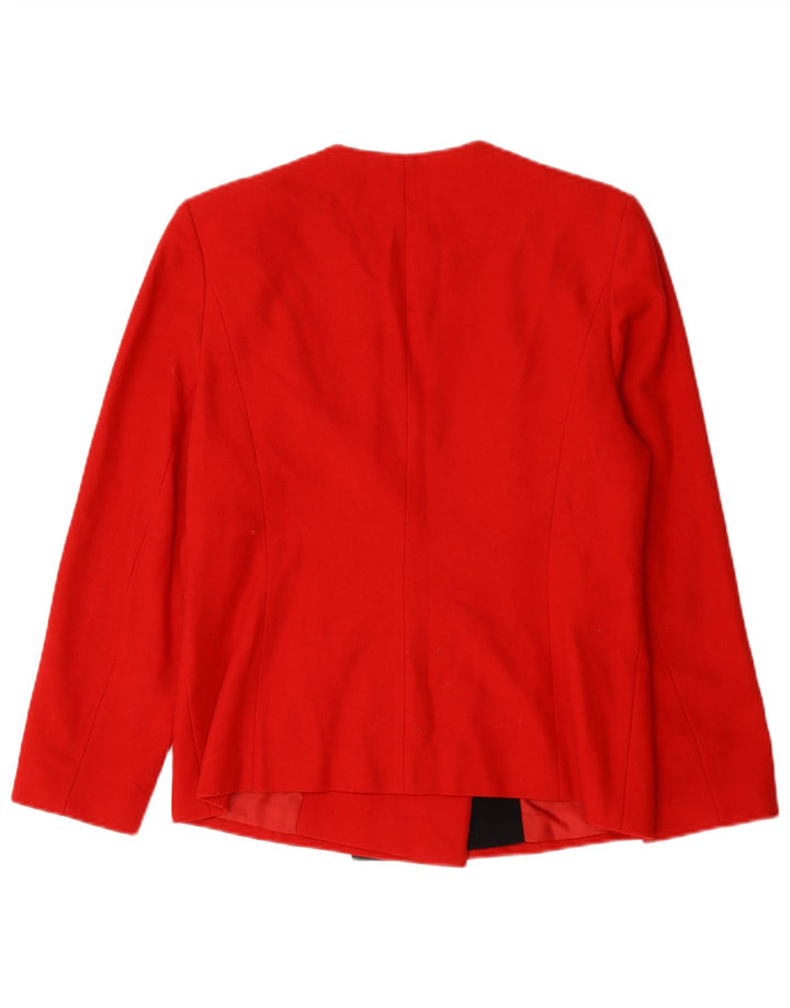 Gerard Pasquier Dame Blazer Jacket EU 40 Medium Red Colourblock