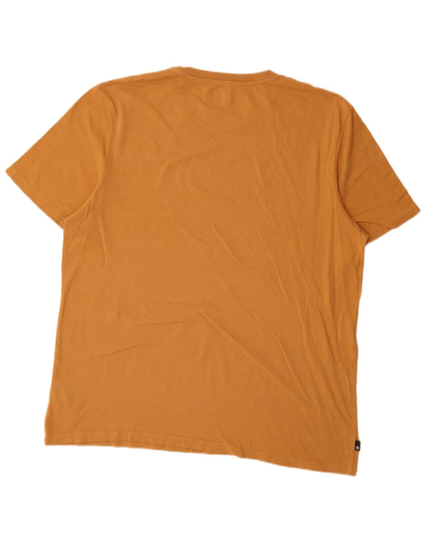 Timberland Herre Regular Fit grafisk T-shirt top XL gul bomuld