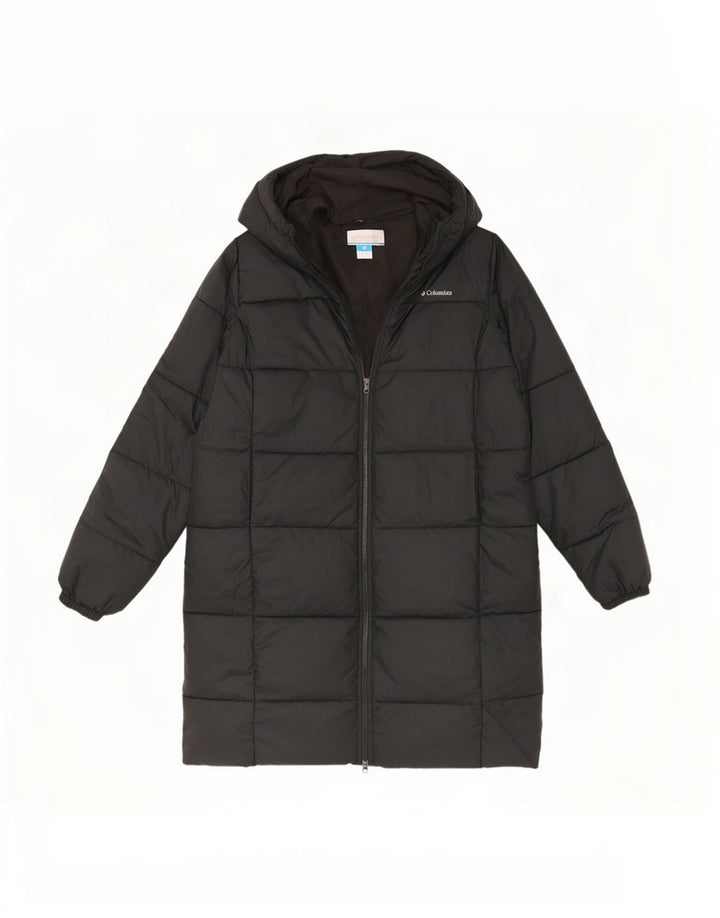 Columbia Dame Hætte Oversized Polstret Frakke UK 16 Large Black
