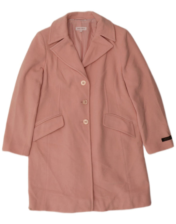 Marks & Spencer Dameoverfrakke UK 16 Large Pink Wool
