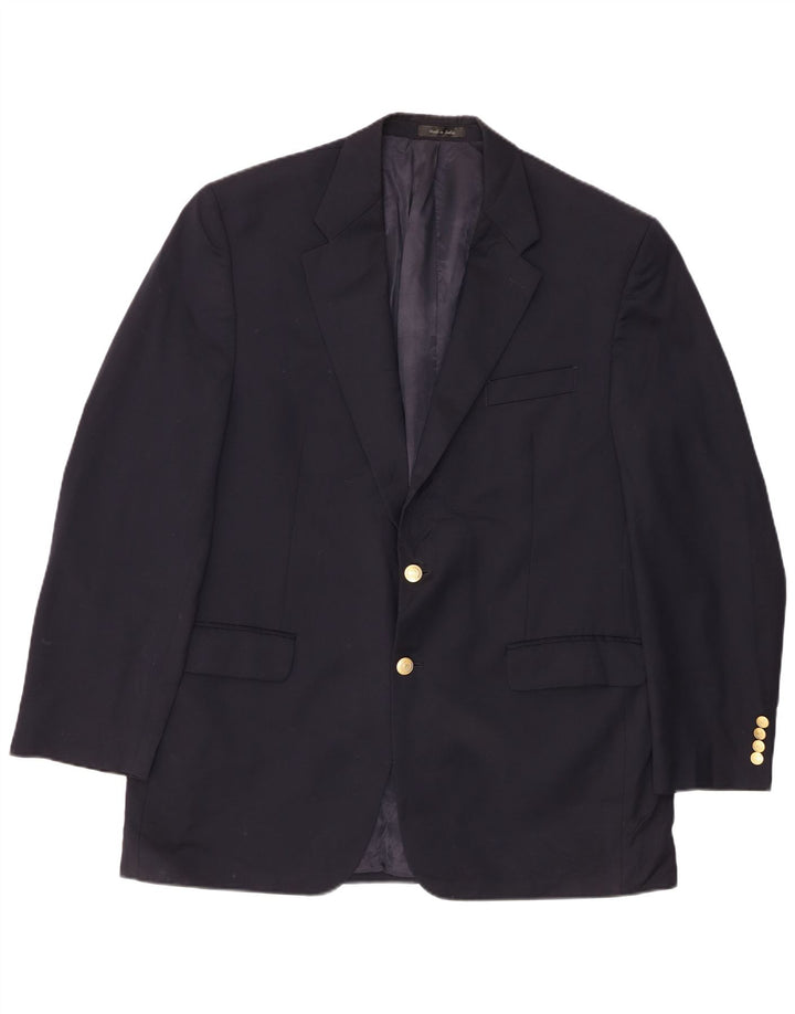 Chaps Herre 2-knaps blazerjakke UK 44 2XL Marineblå Uld