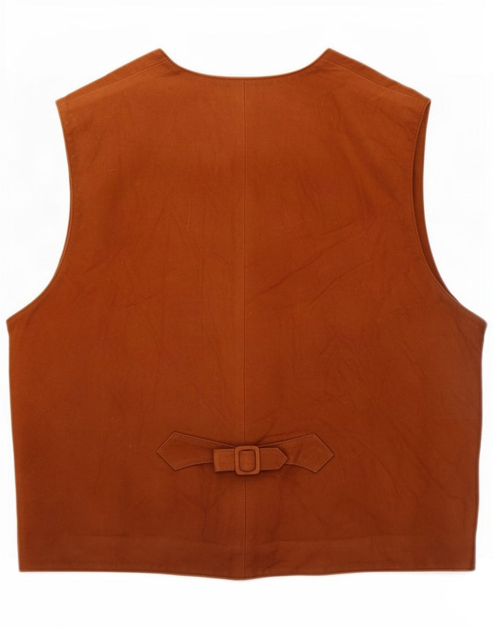 Vintage herre ruskind vest XL brun