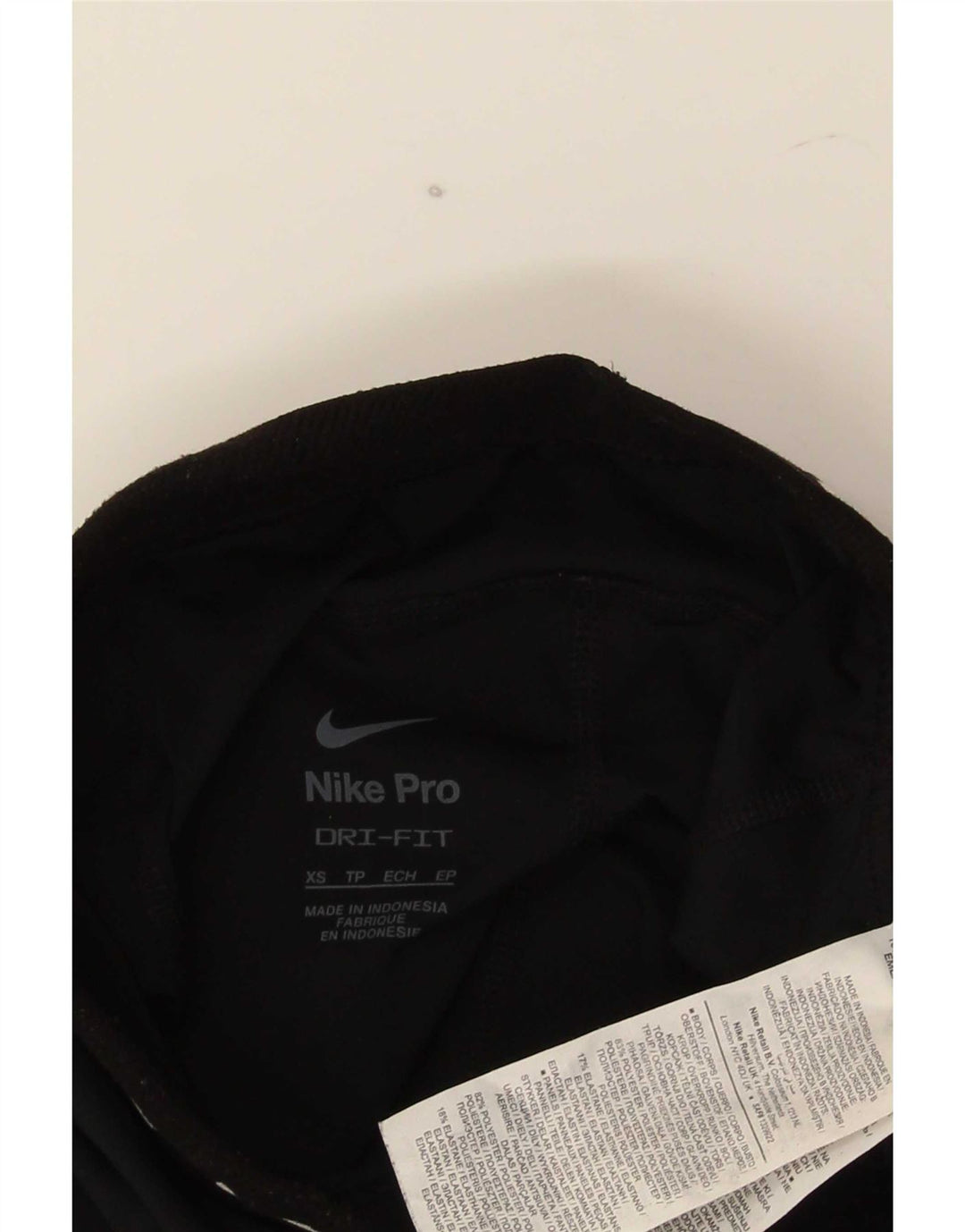 Nike Dame Dri Fit Grafiske Leggings UK 4 XS Sort Polyester