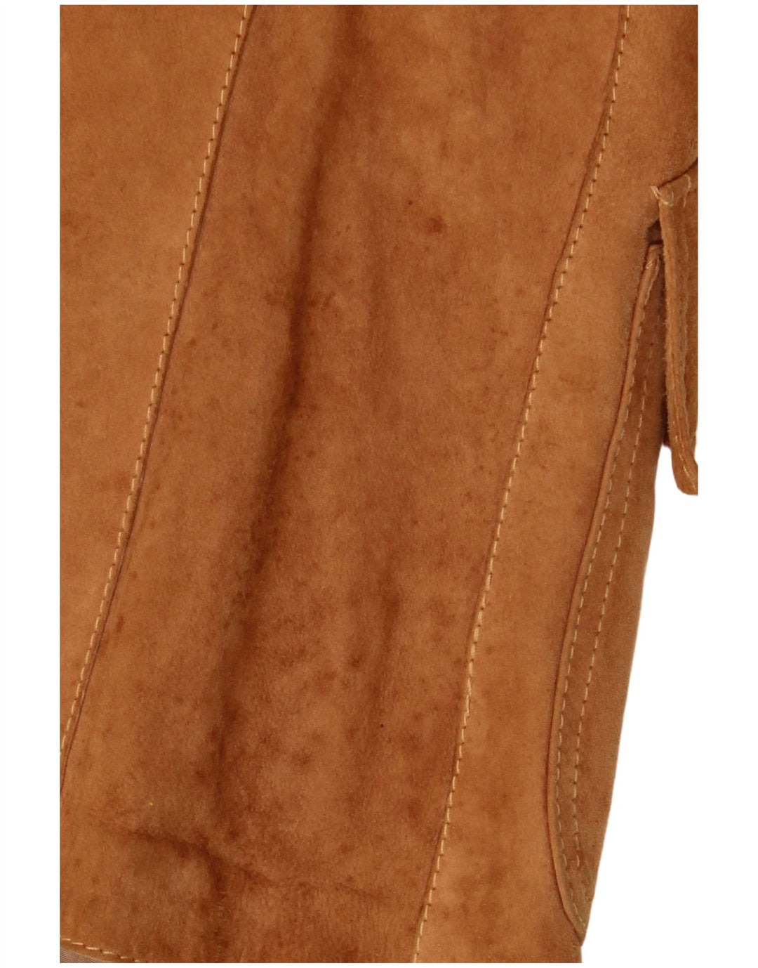 VINTAGE Dame 3-knaps ruskindsblazerjakke IT 42 Medium Brun