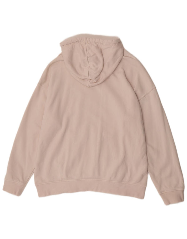 Adidas Dame Oversized Hoodie Jumper UK 14 Medium Beige Bomuld