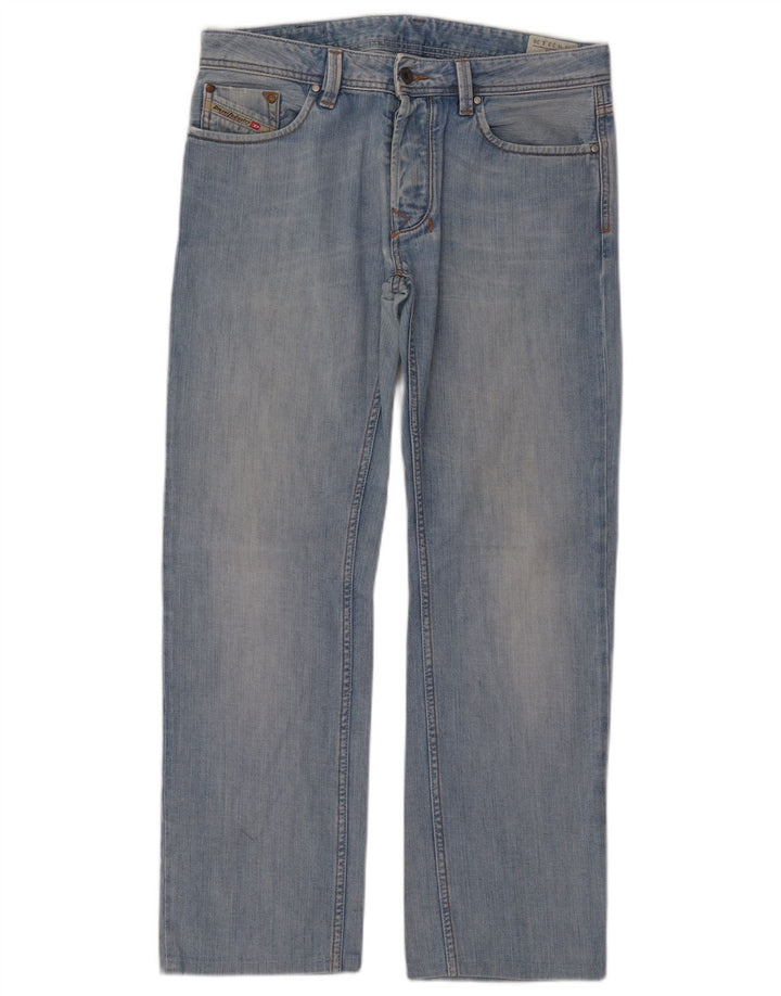 Diesel Herre Larkee Straight Jeans W33 L30 Blå Bomuld