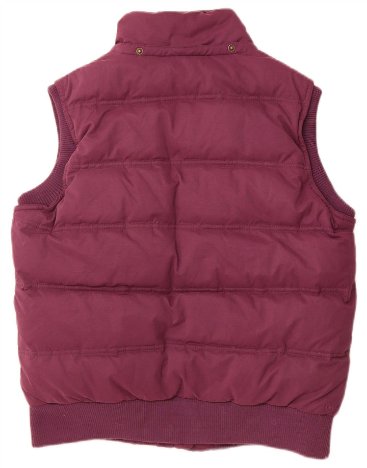 Fat Face Womens Polstret Gilet UK 16 Large Purple Polyester