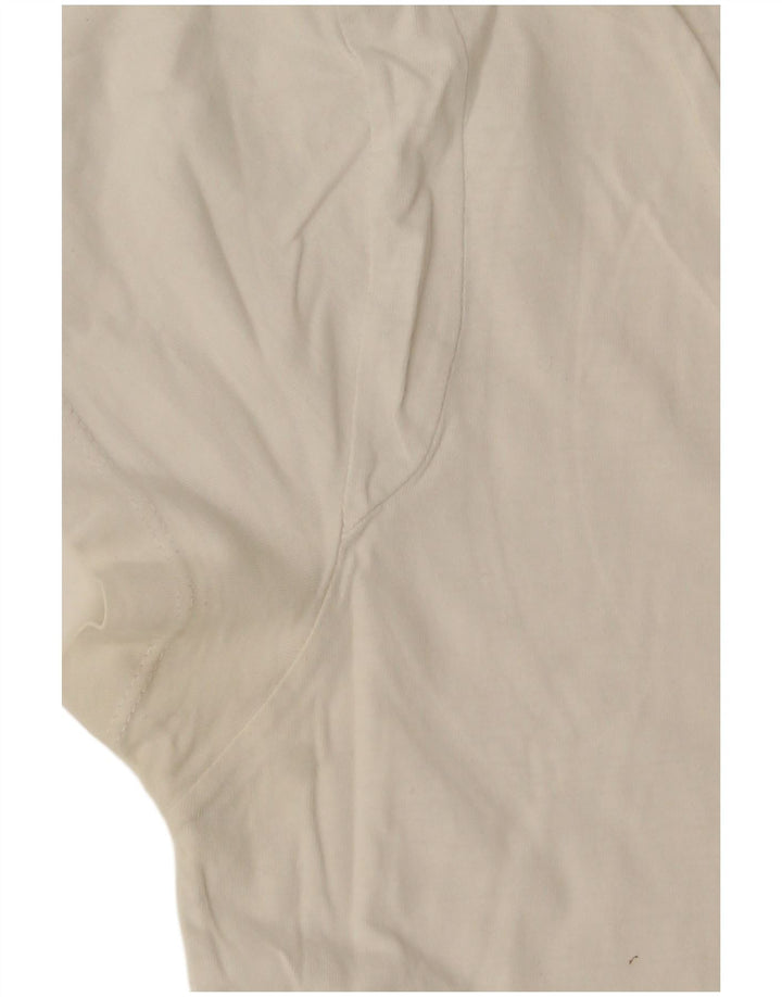 Diesel Dame Grafisk T-Shirt Top UK 14 Large White