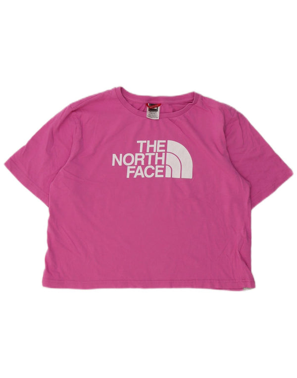 The North Face Girls Crop Grafisk T-shirt top 15-16 år 2XL Pink Bomuld