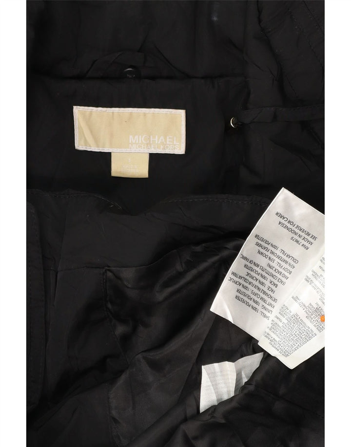 Michael Kors Dame Oversized Polstret Frakke UK 10 Small Black Polyester