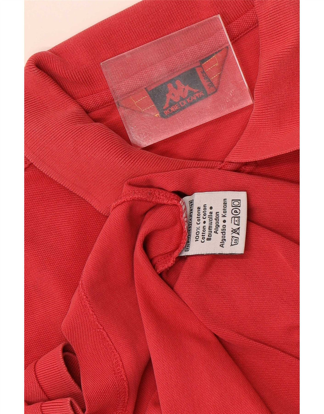 Kappa herre poloshirt XL rød bomuld