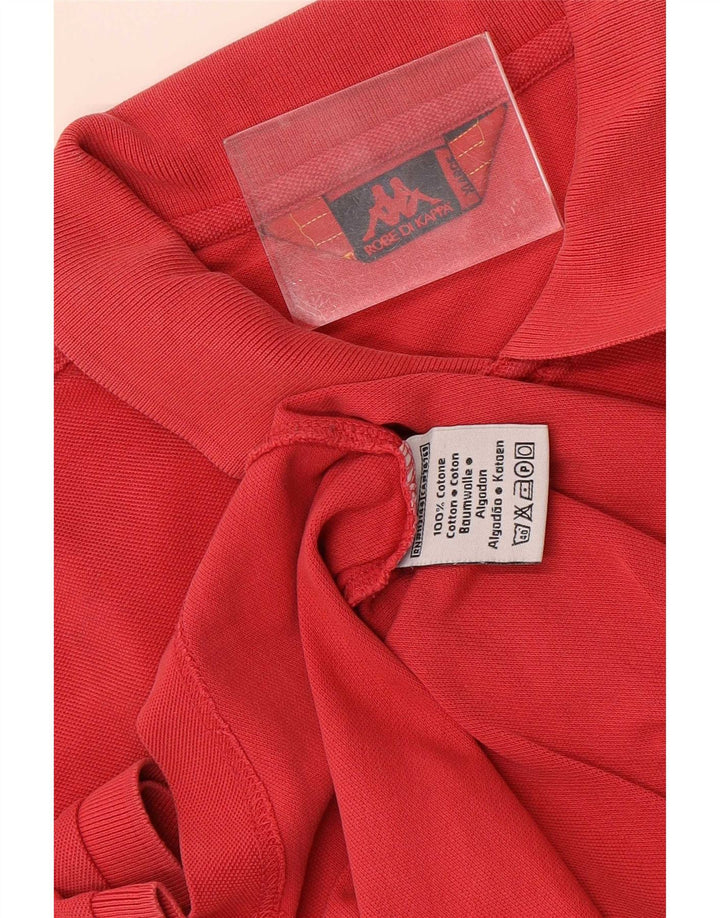 Kappa herre poloshirt XL rød bomuld