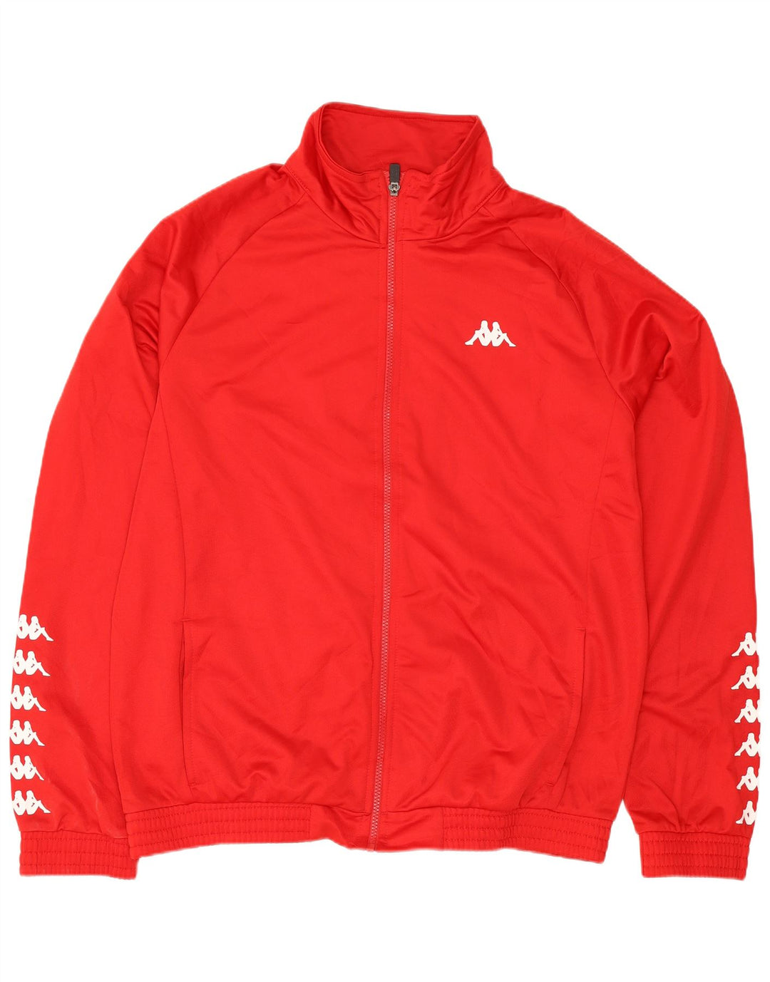 Kappa Herre grafisk træningsdragt Topjakke XL Rød Polyester