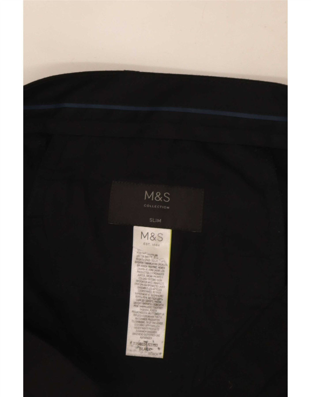 Marks & Spencer Herre Slim Fit Suit Bukser W34 L32 Sort