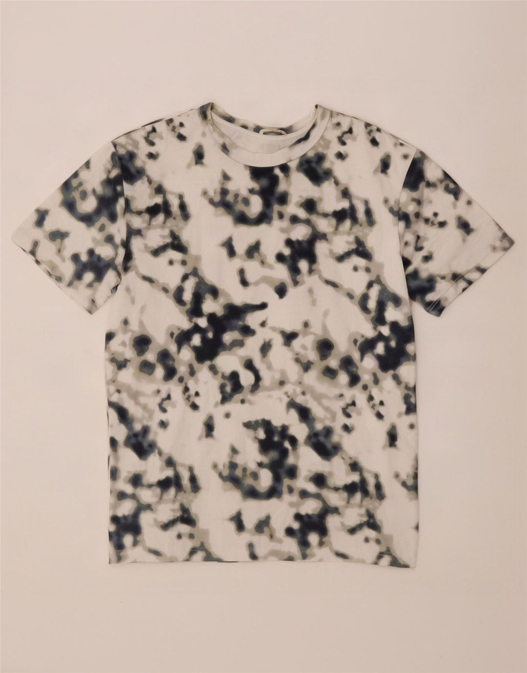 Cos Herre T-Shirt Top Medium Flerfarvet Tie Dye Bomuld