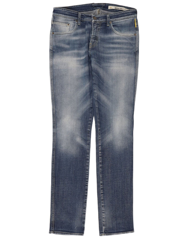 Meltin' Pot Womens Montreal Skinny Jeans W32 L34 Blue Cotton