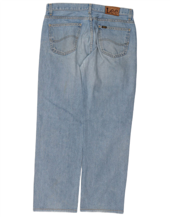Lee Straight Jeans til mænd W36 L31 blå bomuld