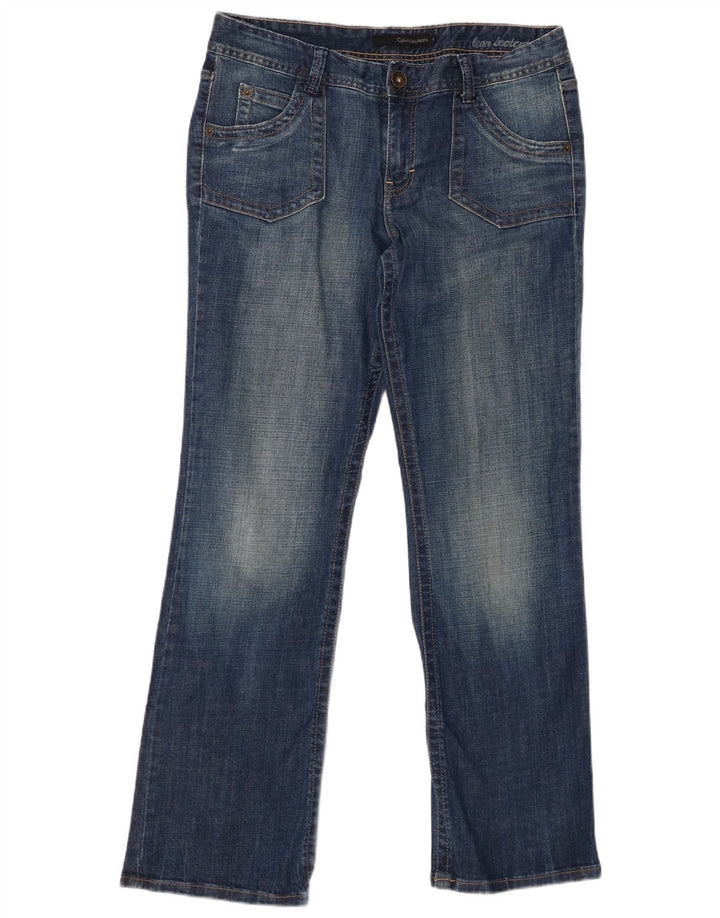 CALVIN KLEIN Dame Bootcut Jeans US 14 XL W34 L31 Blå Bomuld
