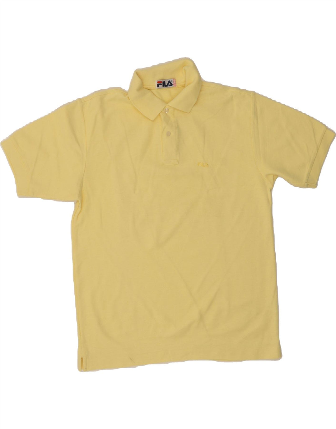 FILA Mens Polo Shirt IT 40 Medium Yellow Vintage Fila and Second-Hand Fila from Messina Hembry 