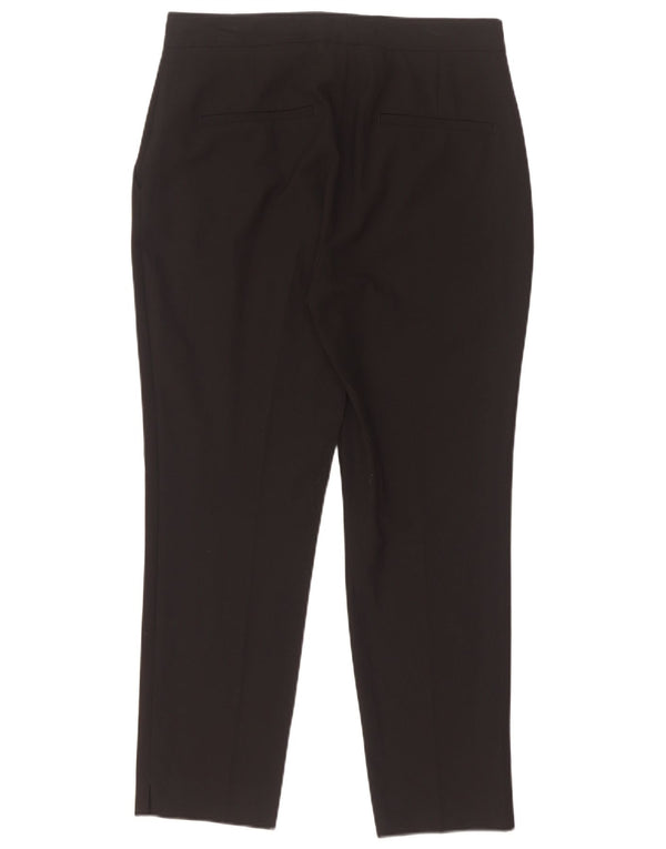 Zara Womens Slim Chino Trousers EU 38 Small W28 L26 Black Polyester