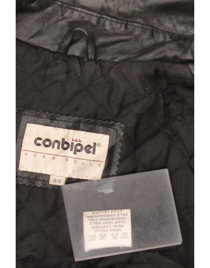 CONBIPEL Herre Læderjakke IT 44 XS Sort Læder