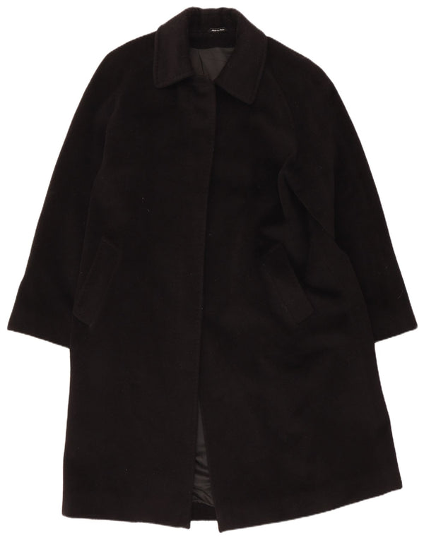 Piacenza Dame Overfrakke UK 14 Stor Sort Uld