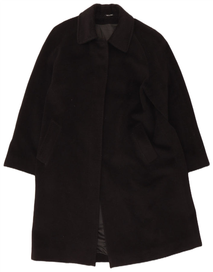 Piacenza Dame Overfrakke UK 14 Stor Sort Uld
