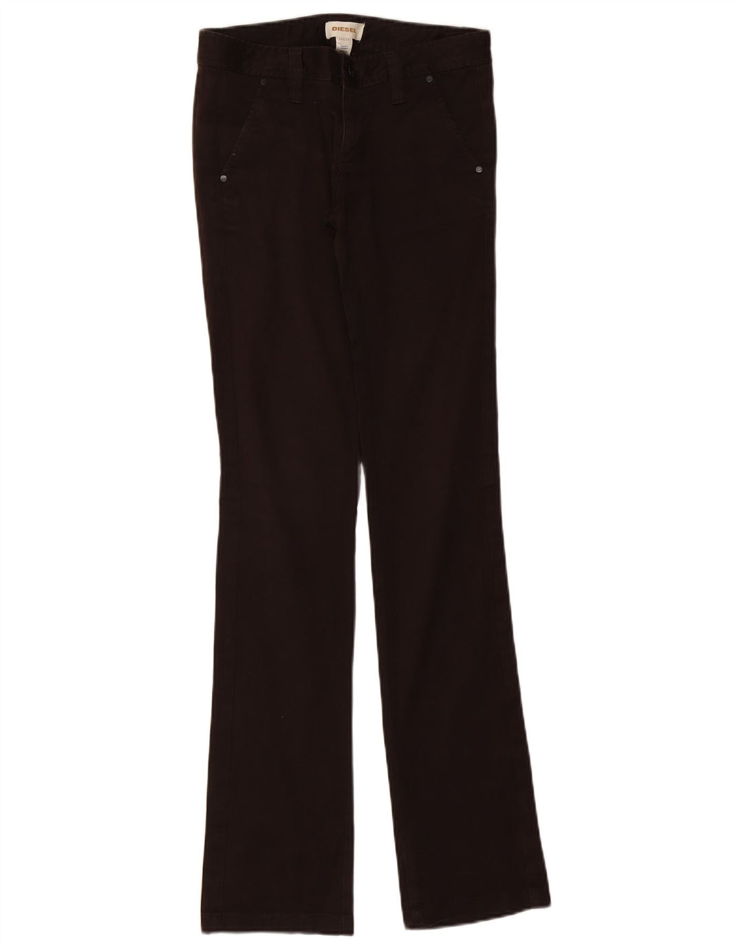 Diesel Dame Bootcut Jeans W27 L34 Sort Bomuld