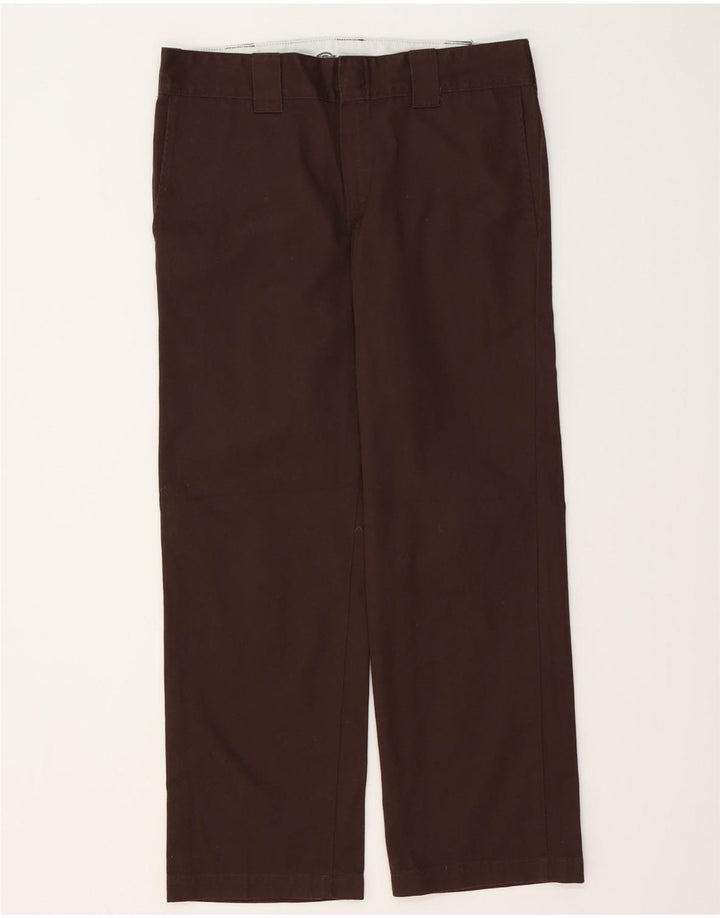 DICKIES Straight Chino-bukser til mænd W32 L30 Brun polyester