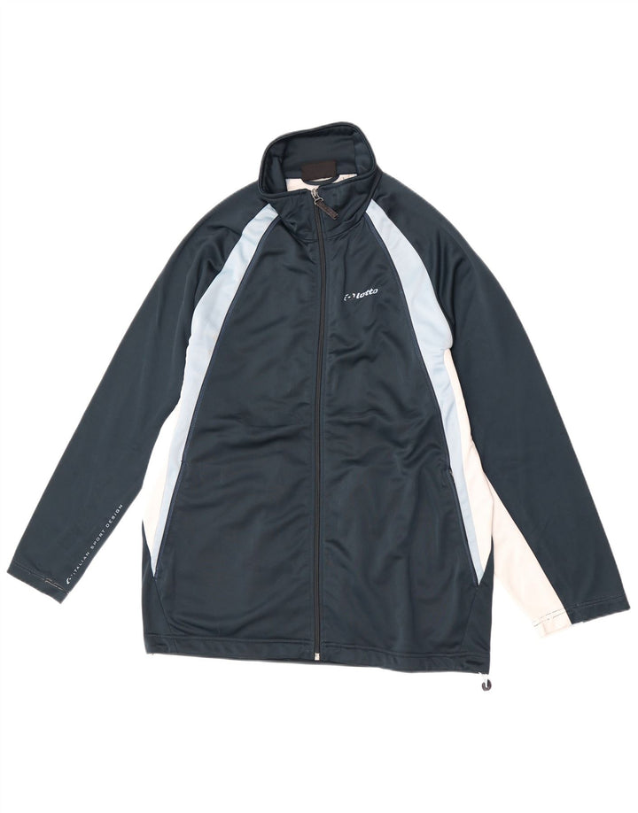 Lotto Hel træningsdragt til mænd Large Navy Blue Colourblock Polyester