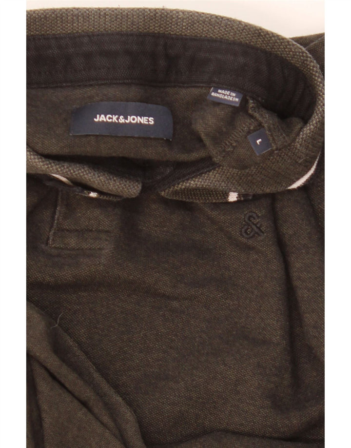 JACK & JONES Poloshirt til mænd Stor Khaki stribet