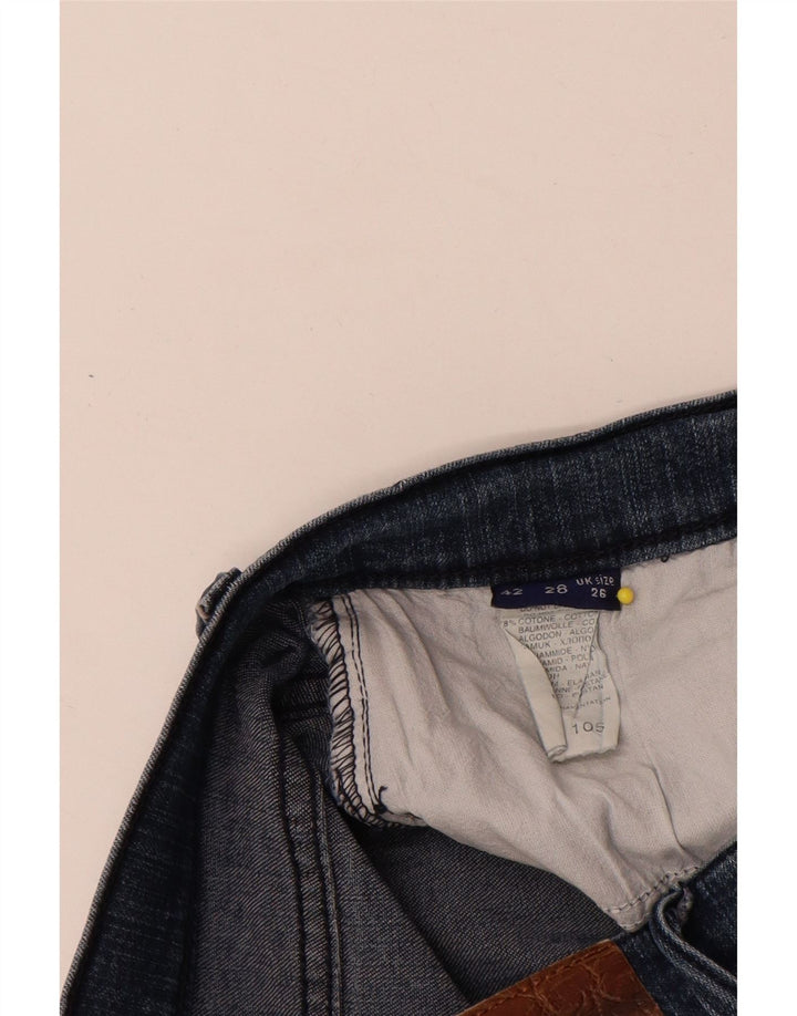 Trussardi Dame Slim Jeans W26 L27 Marineblå Bomuld