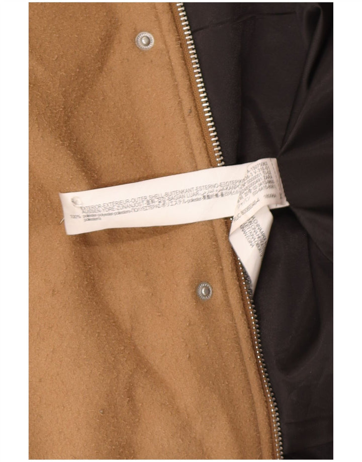 Zara Herre Bomber Jacket UK 38 Medium Brun Polyester