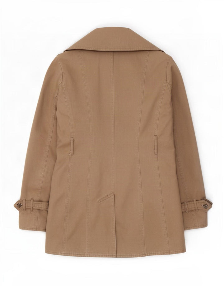 Massimo Dutti Dame Trench Coat UK 14 Medium Beige Bomuld