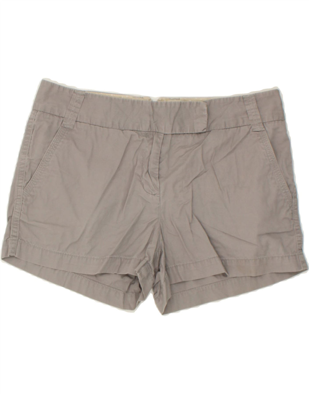J. CREW Womens Chino Shorts US 10 Large W32 Grey Cotton Vintage J. Crew and Second-Hand J. Crew from Messina Hembry 