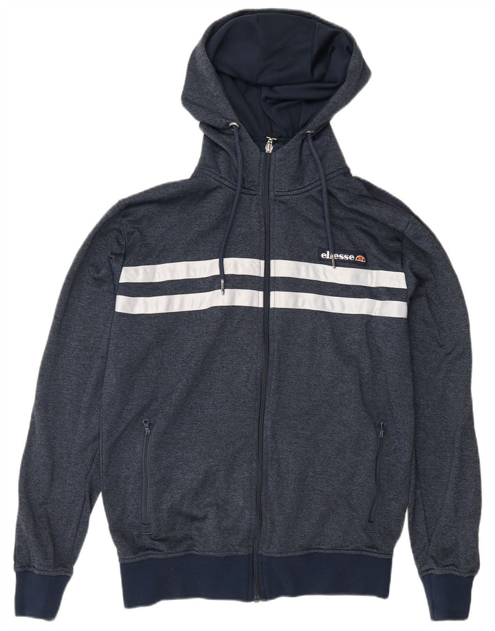 Ellesse Herre hættetrøje med lynlås Small Navy Blue Colourblock