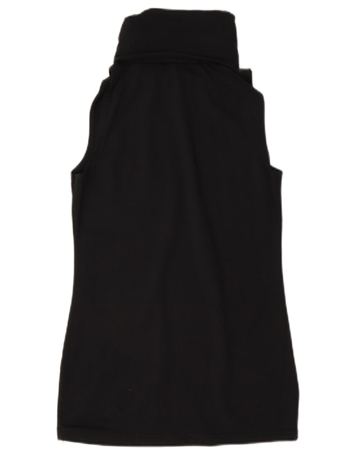 Ellesse Dame Grafisk Vest Top UK 10 Small Black Nylon