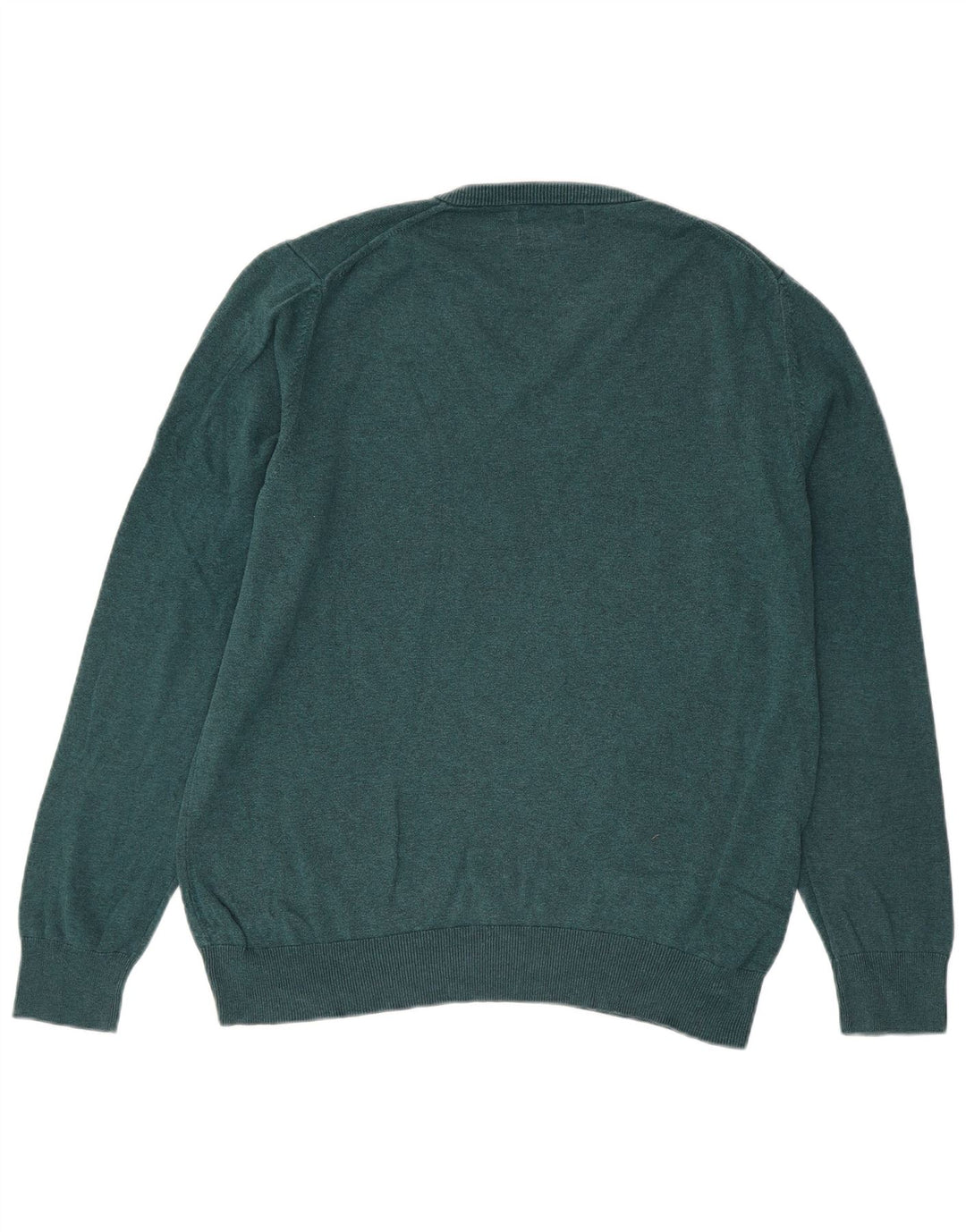 Marks & Spencer Herre V-hals sweater Stor blå bomuld