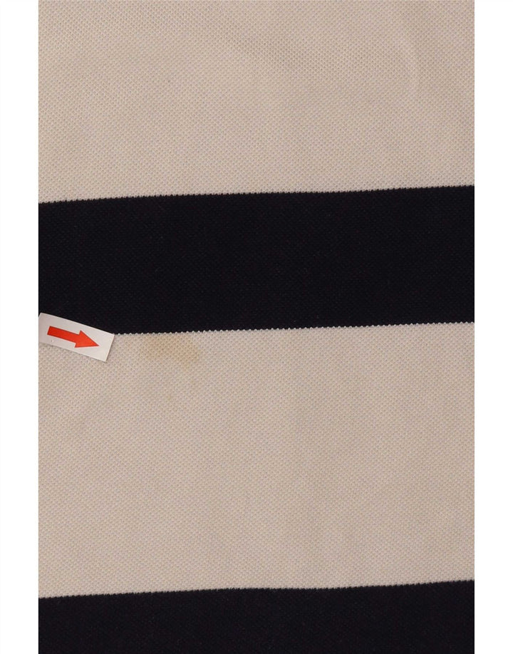 Lacoste herre polo skjorte str. 3 Lille hvid stribet