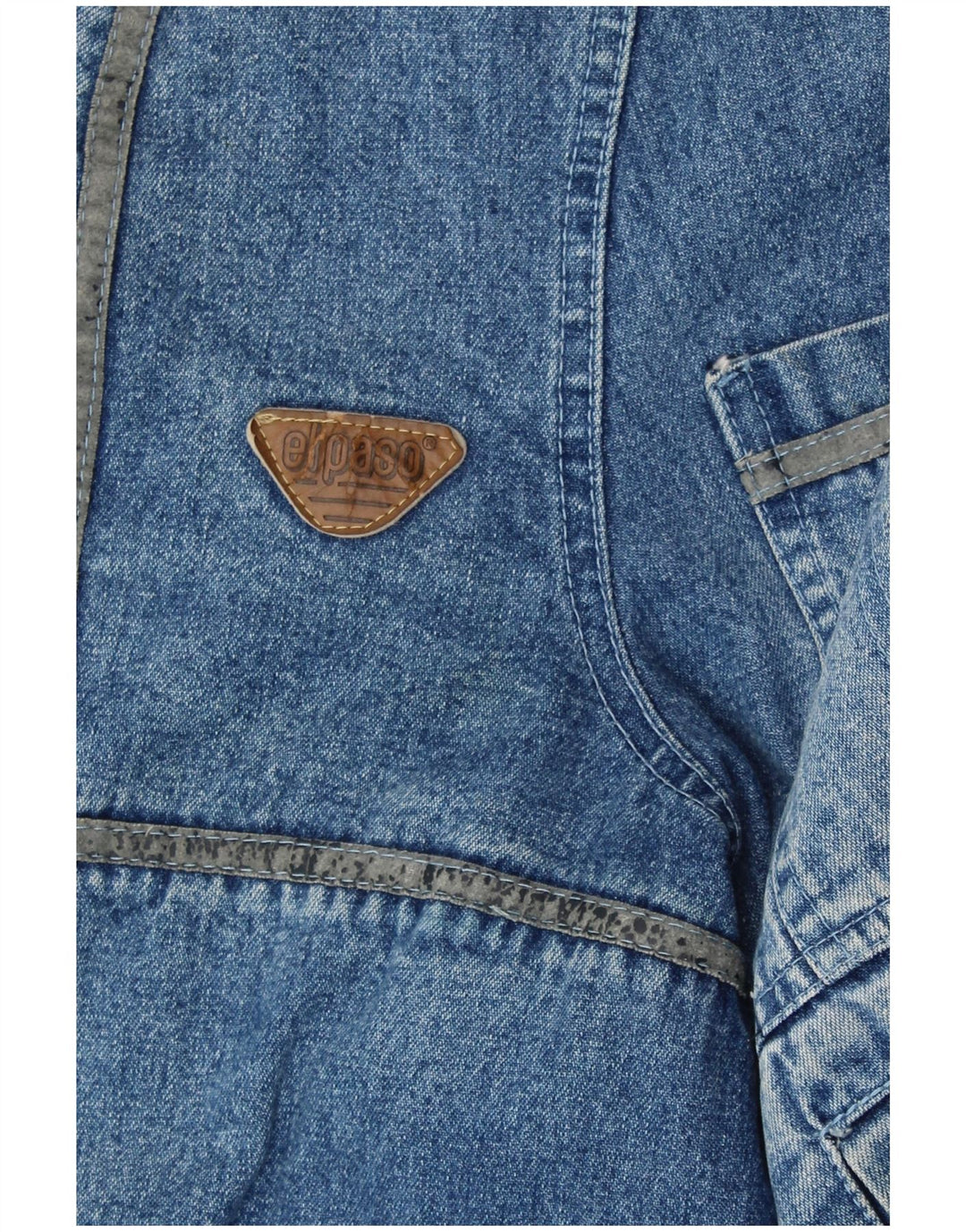 VINTAGE Herre Denim Sherpa Jacket UK 42 XL Blå