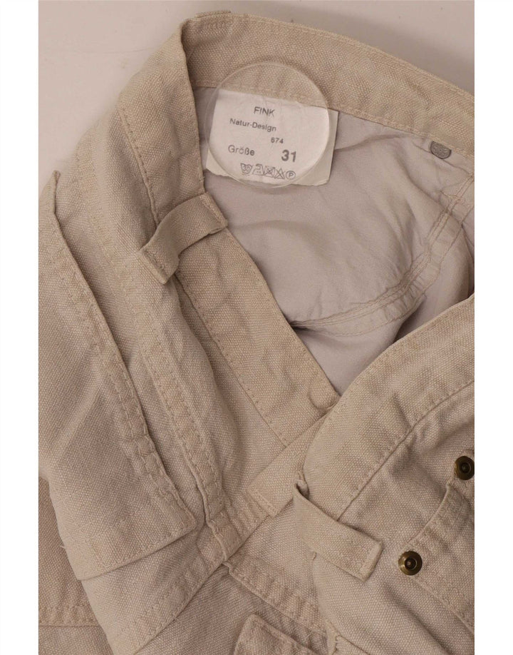 Fink Lige Casual Bukser til kvinder W31 L31 Beige Hamp