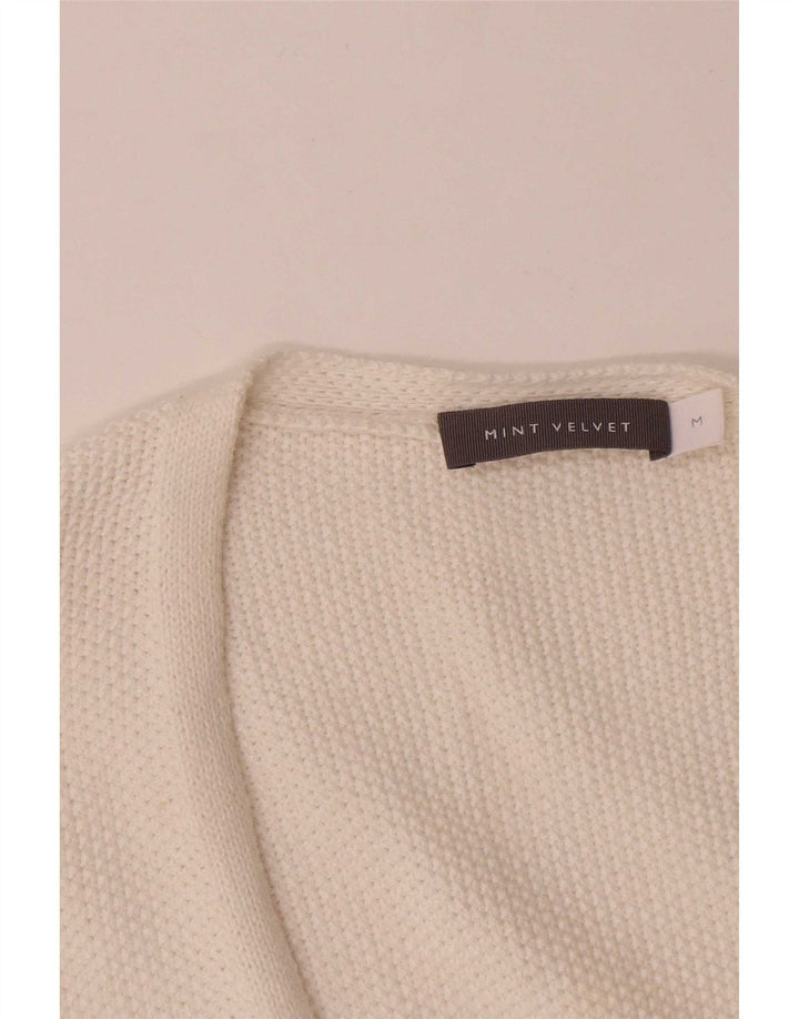 MINT VELVET Dame Oversized Longline cardigan sweater UK 14 Medium White