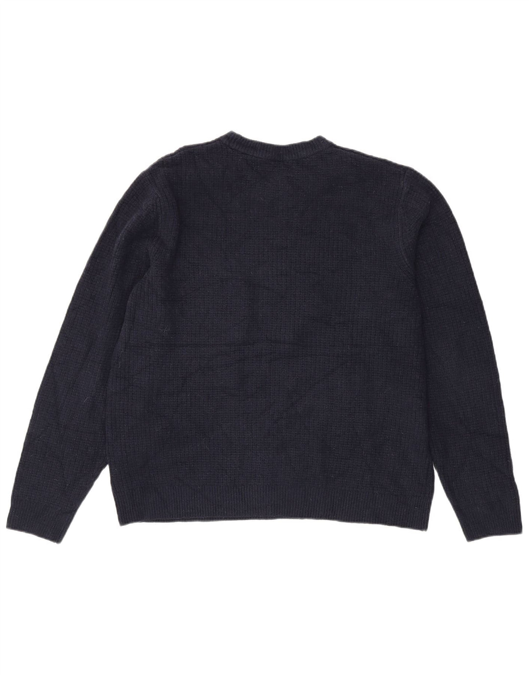 Marks & Spencer Herre sweater med rund hals, stor marineblå akryl