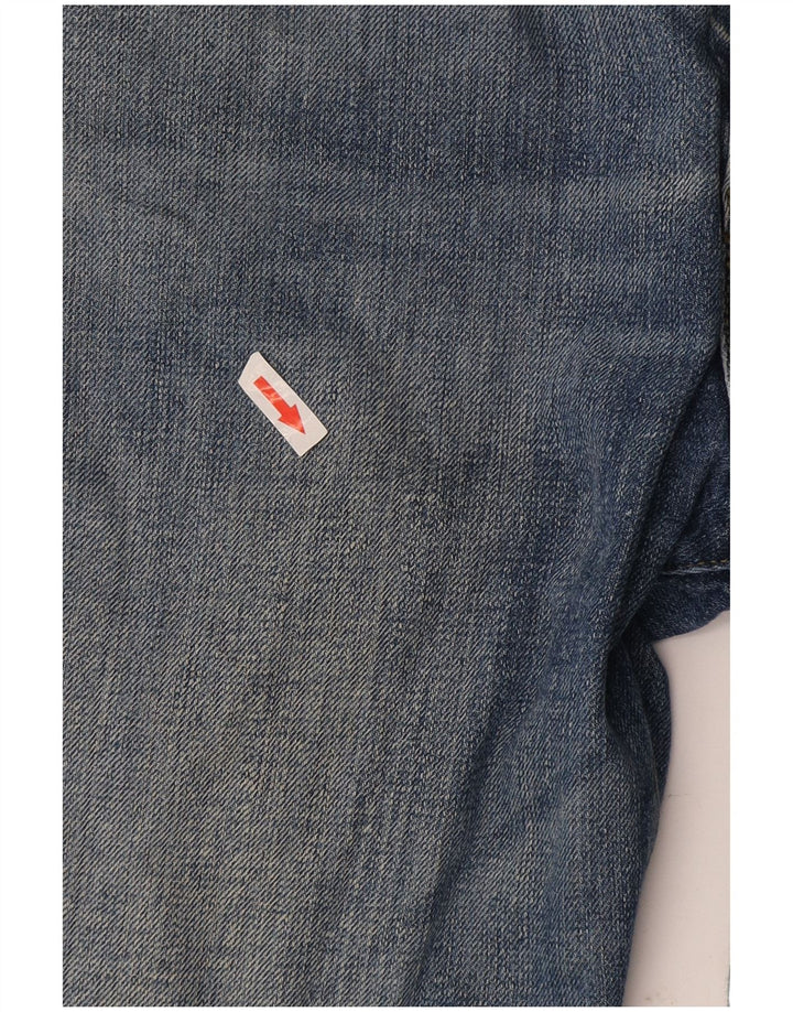Armani Straight Jeans til mænd W36 L34 blå bomuld