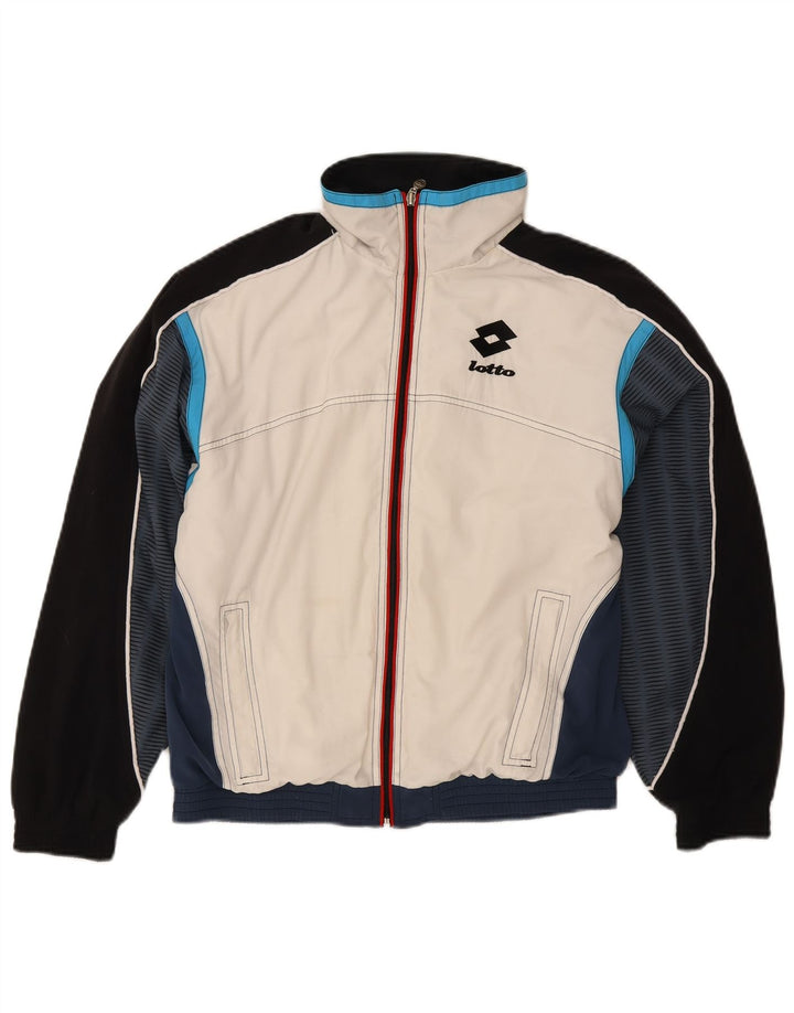Lotto Herre træningsdragt Topjakke Lille Hvid Colourblock Polyester