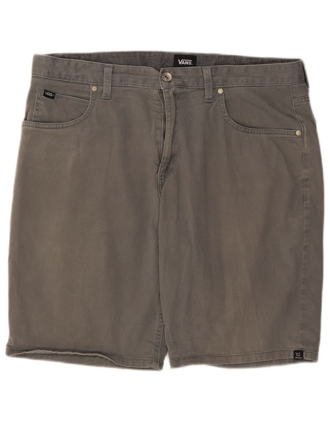 Vans Herre Casual Shorts W34 Large Grå Bomuld