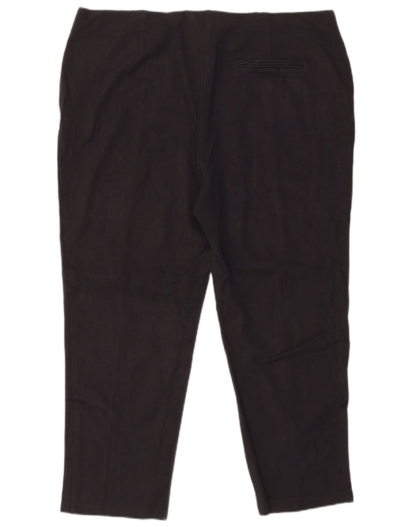 MARKS & SPENCER Slim Suit Bukser til kvinder UK 22 3XL W42 L28 Sort Viscose