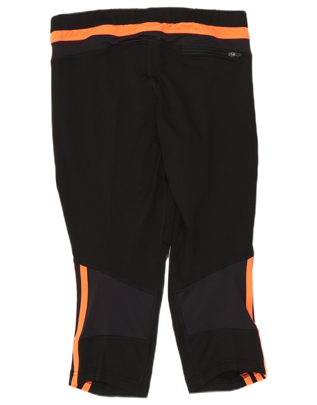 Adidas Dame Capri Leggings UK 14 Medium Sort Colourblock Polyester